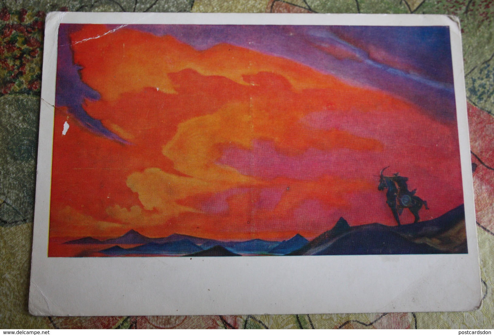 Nicholas Roerich - "Archer" 1947  HIMALAYA - Old USSR PC 1972 - Tir à L'Arc