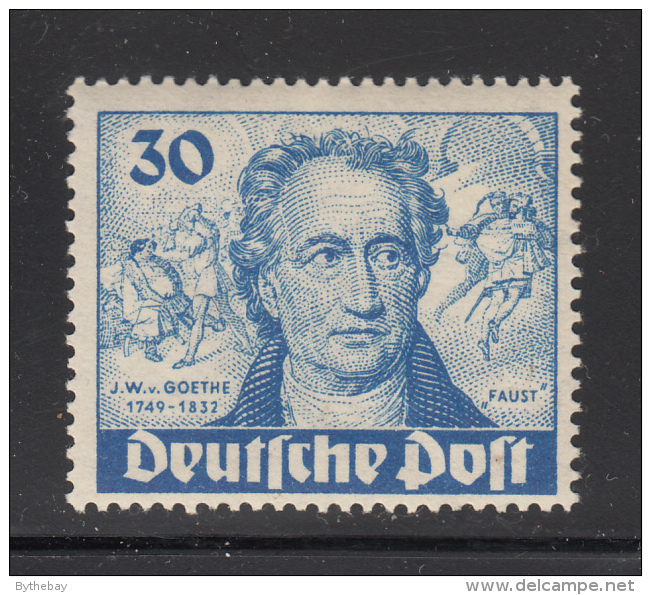 Germany  Berlin 1949 MNH Scott #9N63 30pf Goethe, 'Faust' - Neufs