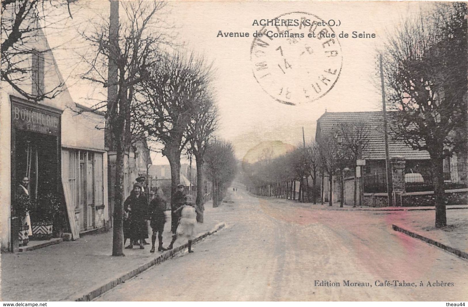 ¤¤  -  ACHERES   -  Avenue De Conflans Et Rue De Seine   -  ¤¤ - Acheres