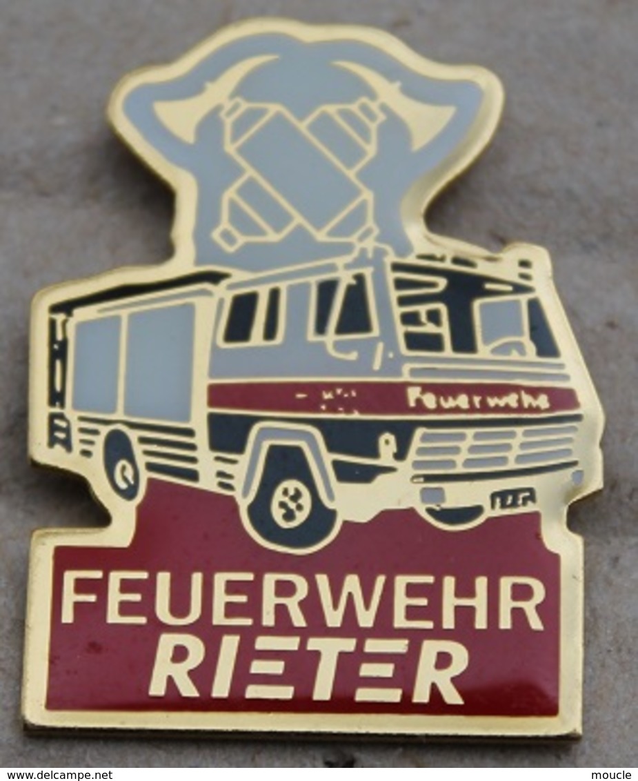 SAPEURS POMPIERS - CAMION - RIETER - SCHWEIZ - SUISSE - FEUERWEHR - FIREFIGHTER SWISS -   (10) - Feuerwehr