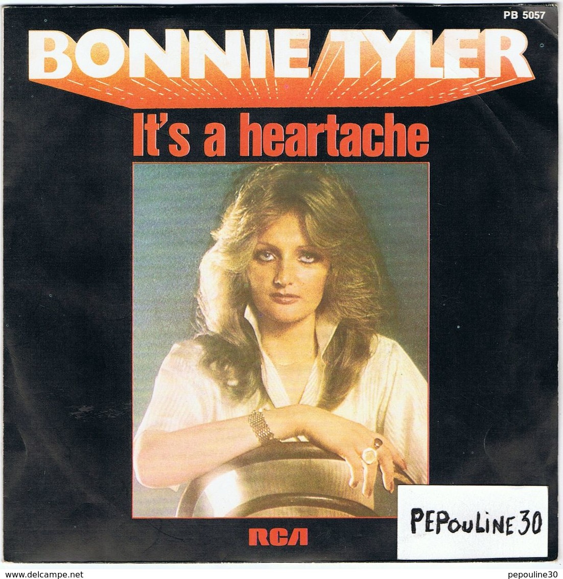 ** BONNIE TYLER ** Face (A) - IT'S A HEARTACHE ** Face (B) - I' VE GOT SO USED TO LOVING YOU ** 1977 ** / RCA ** - Disco, Pop