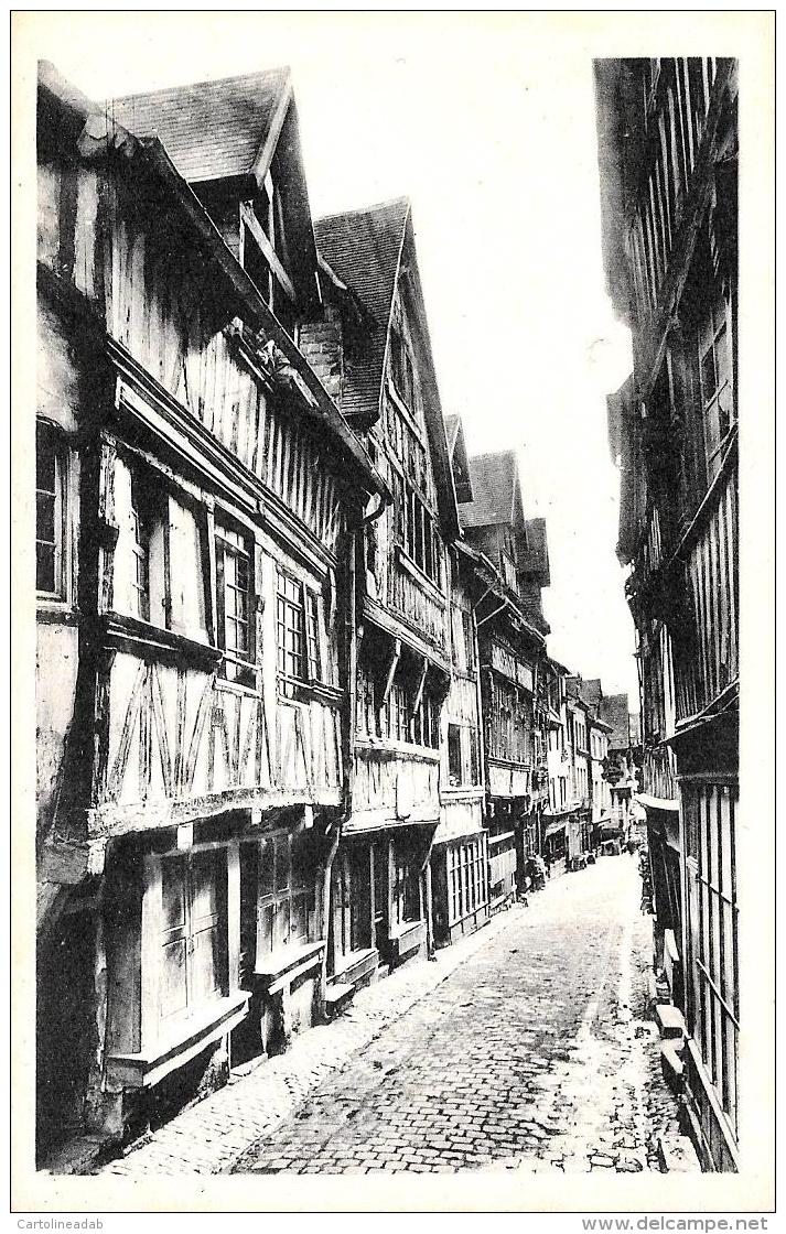 [DC11690] CPA - FRANCIA - LISIEUX - LA RUE AU FEVRES - Non Viaggiata - Old Postcard - Lisieux