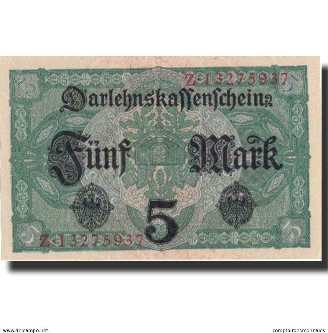 Allemagne, 5 Mark, 1917, KM:56a, 1917-08-01, SPL+ - 5 Mark