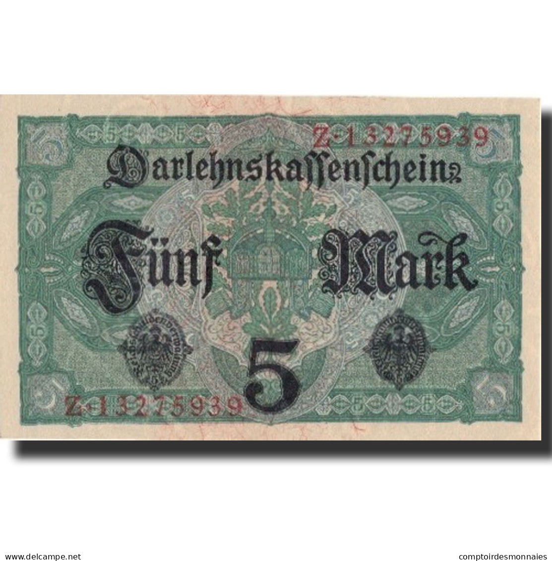 Allemagne, 5 Mark, 1917, KM:56a, 1917-08-01, SPL - 5 Mark