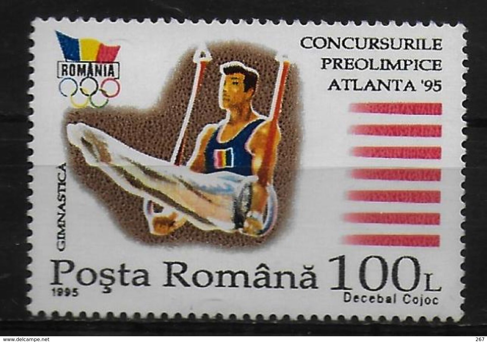 ROUMANIE     N° 4103B  * *  Jo  1996   Gymnastique Anneaux - Gymnastique