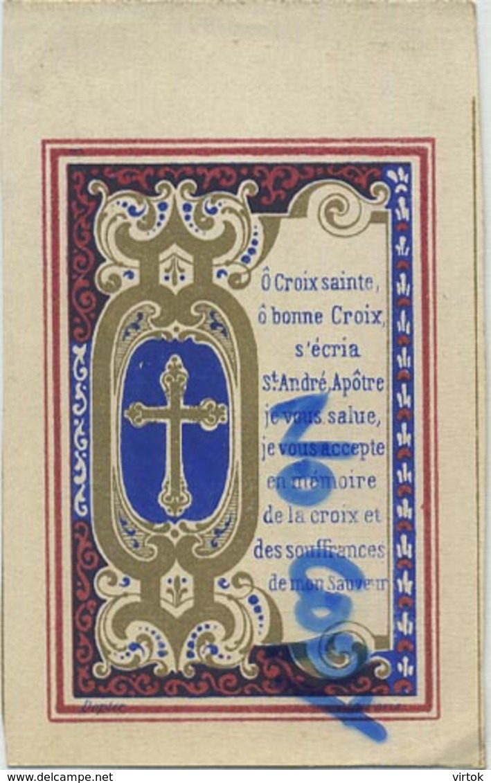 DEVOTIE :   : ( Dopter Paris  )  Format  8.5 X 5 Cm   : - Images Religieuses