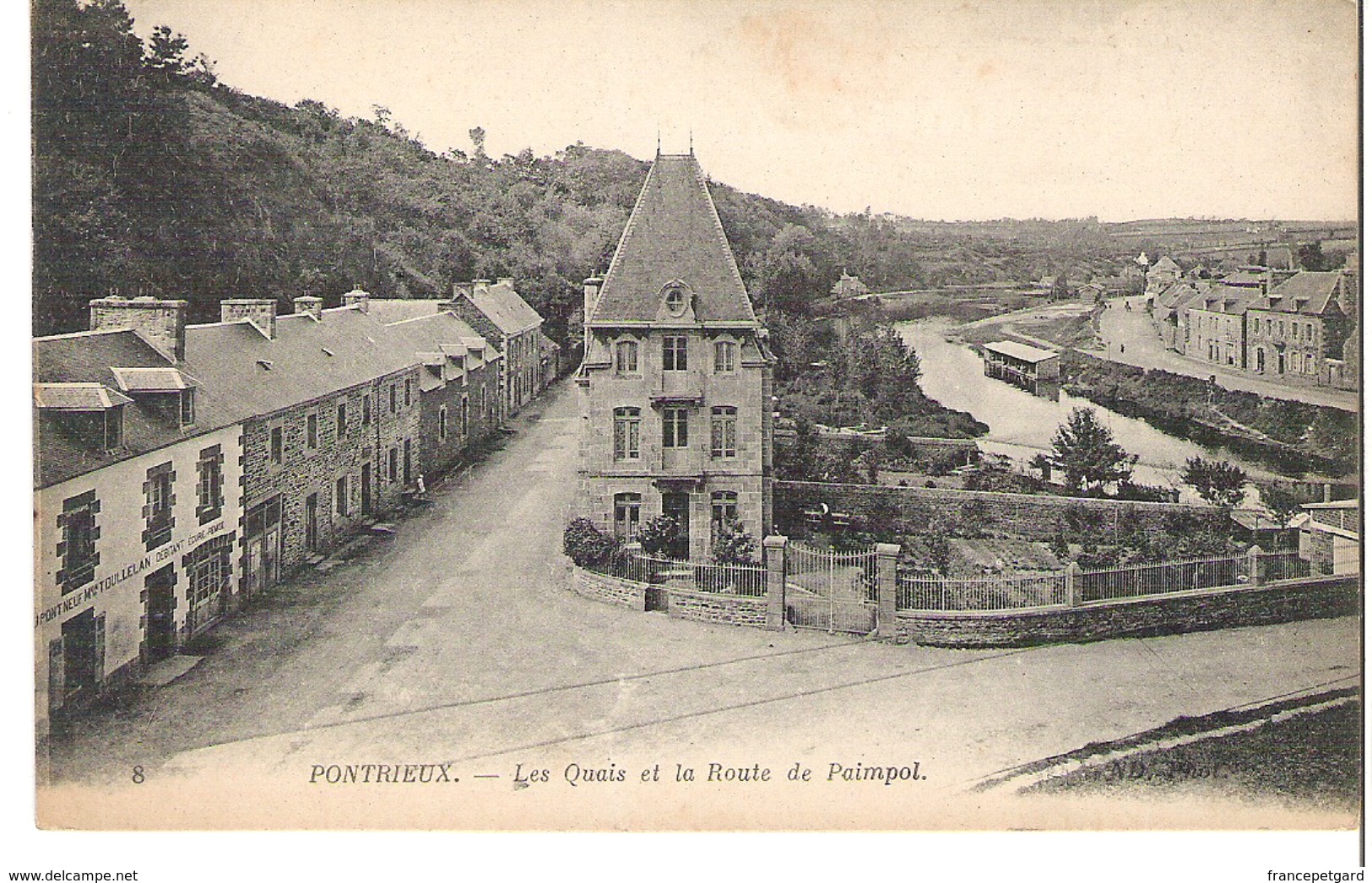 PONTRIEUX   Les Quais Et La Route De Paimpol - Pontrieux