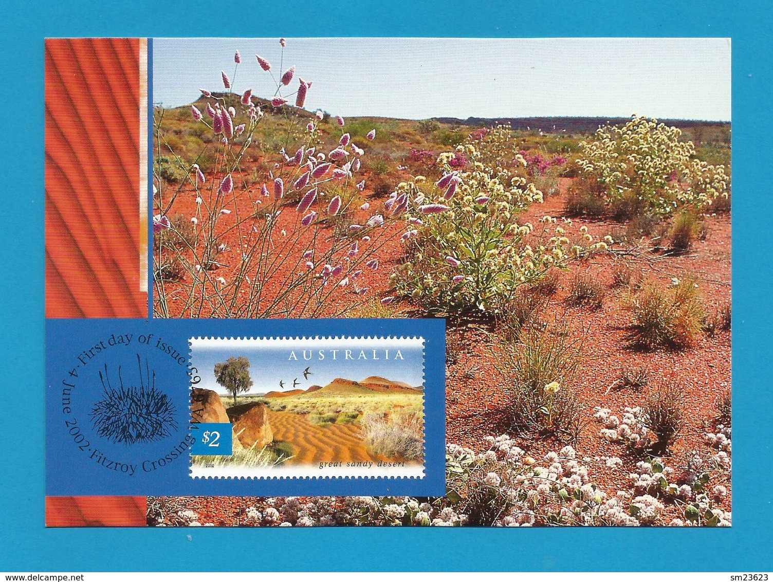 Australien 2002  Mi.Nr. 2141 , Great Sany Desert - Maximum Card - First Day Of Issue 4 June 2002 - Maximumkaarten