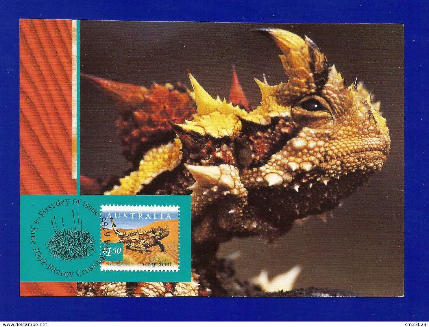 Australien 2002  Mi.Nr. 2140 , Thorny Devil - Maximum Card - First Day Of Issue 4 June 2002 - Maximumkarten (MC)