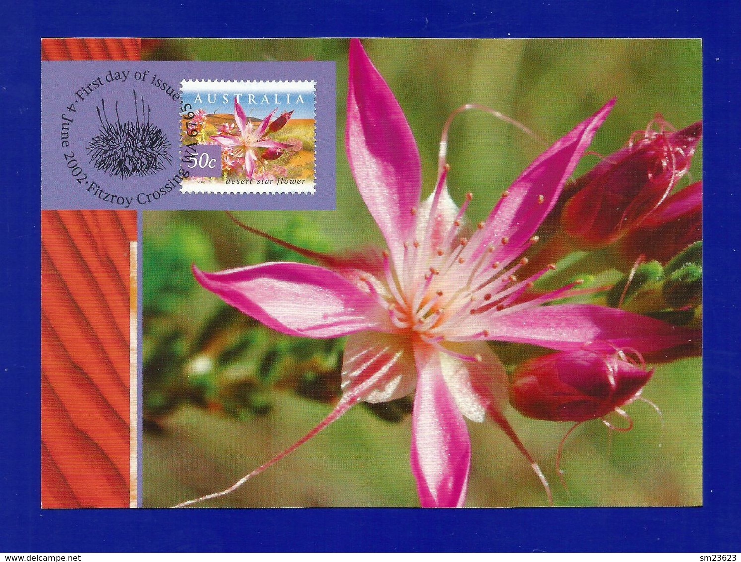 Australien 2002  Mi.Nr. 2138 , Desert Star Flower - Maximum Card - First Day Of Issue 4 June 2002 - Maximumkarten (MC)