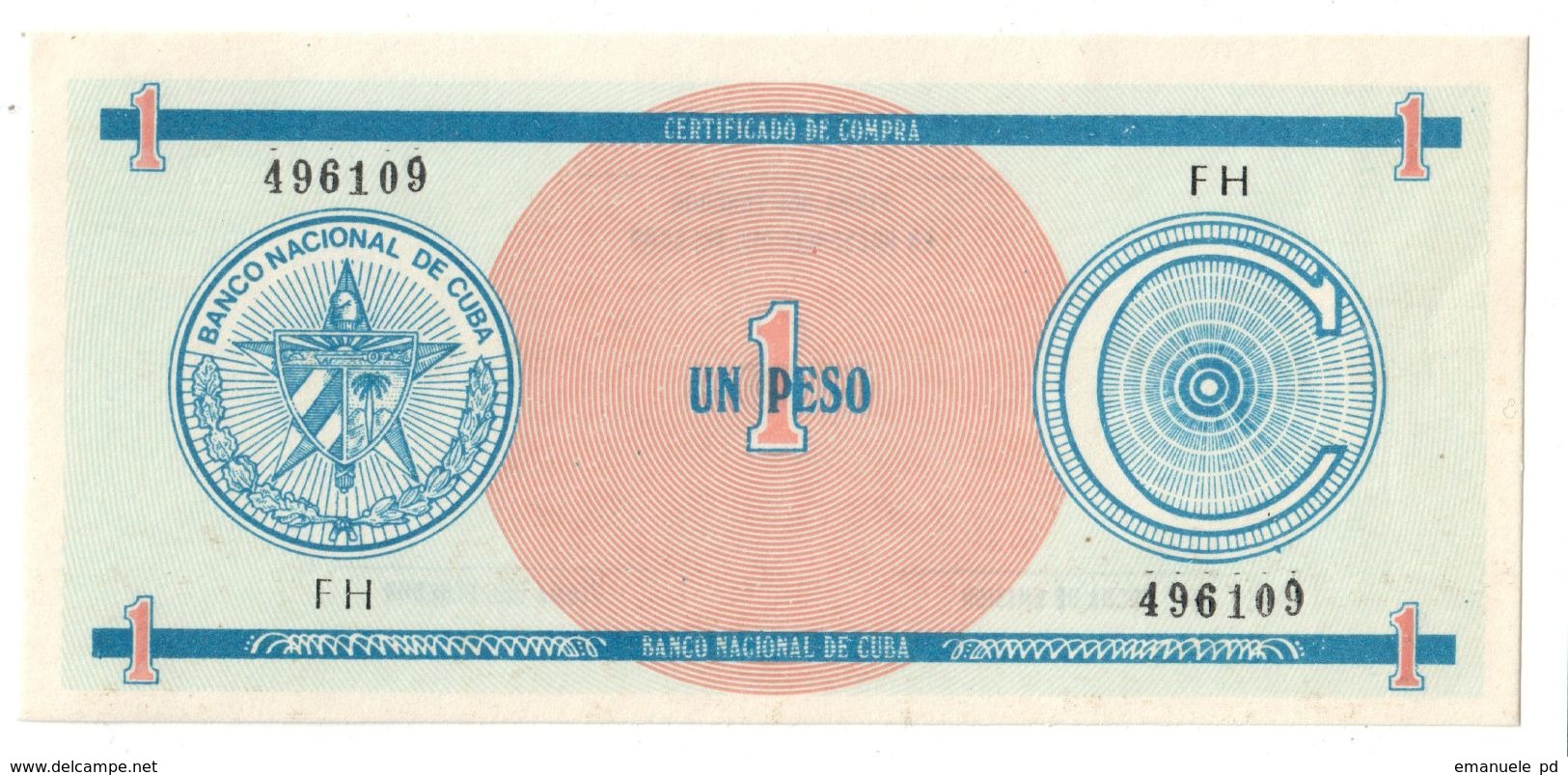 KUBA FX 1 Peso Serie C UNC - Cuba