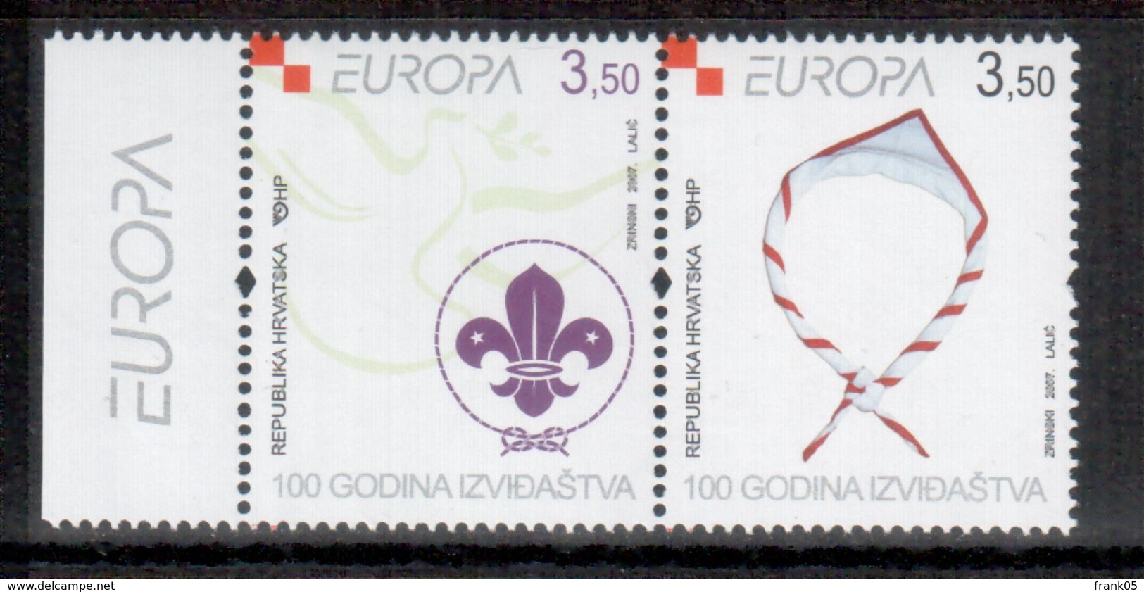 Kroatien / Croatia / Croatie 2007 Paar/pair EUROPA ** - 2007