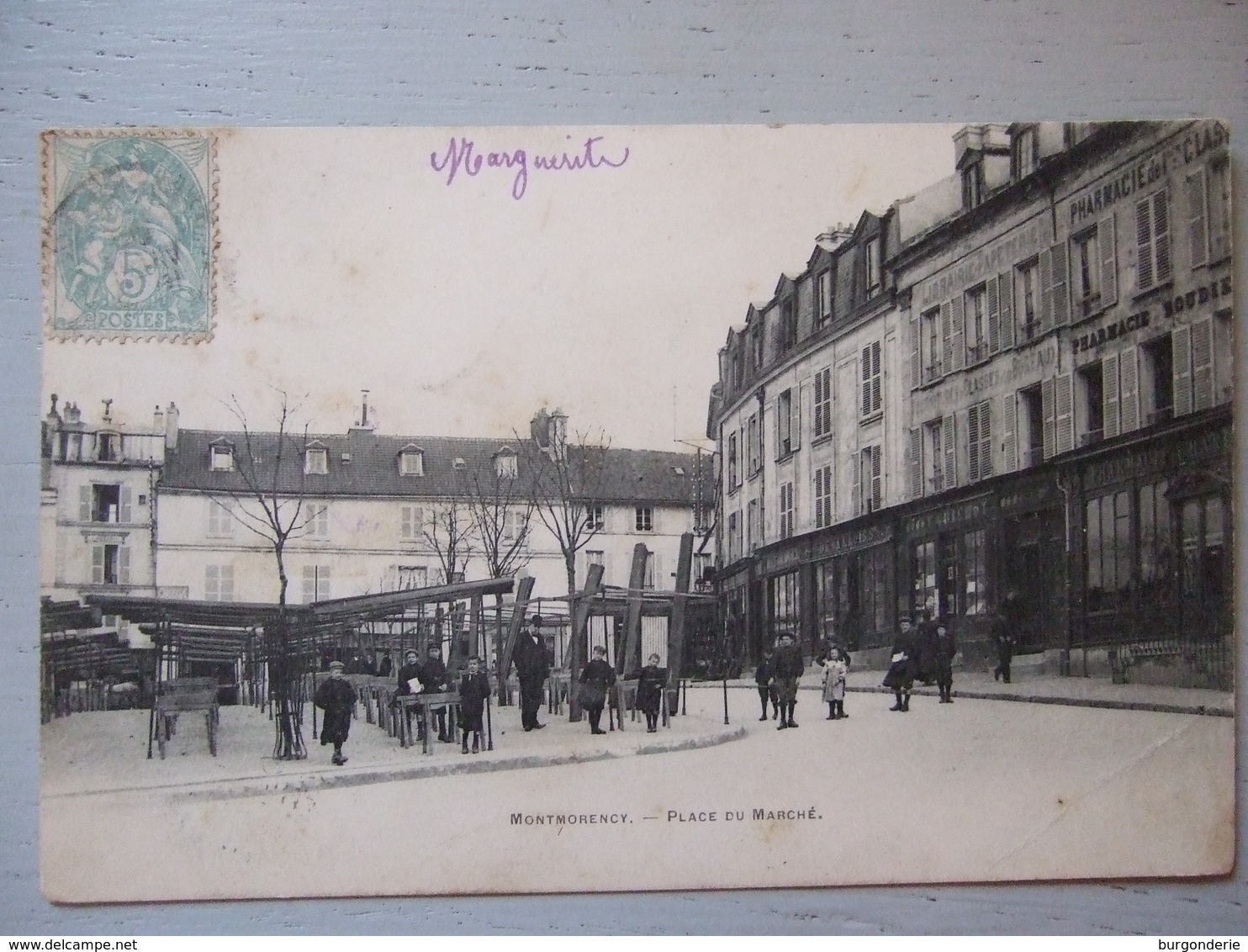 MONTMORENCY / LA PLACE DU MARCHE ANIMEE / 1905 DOS NON DIVISE - Montmorency