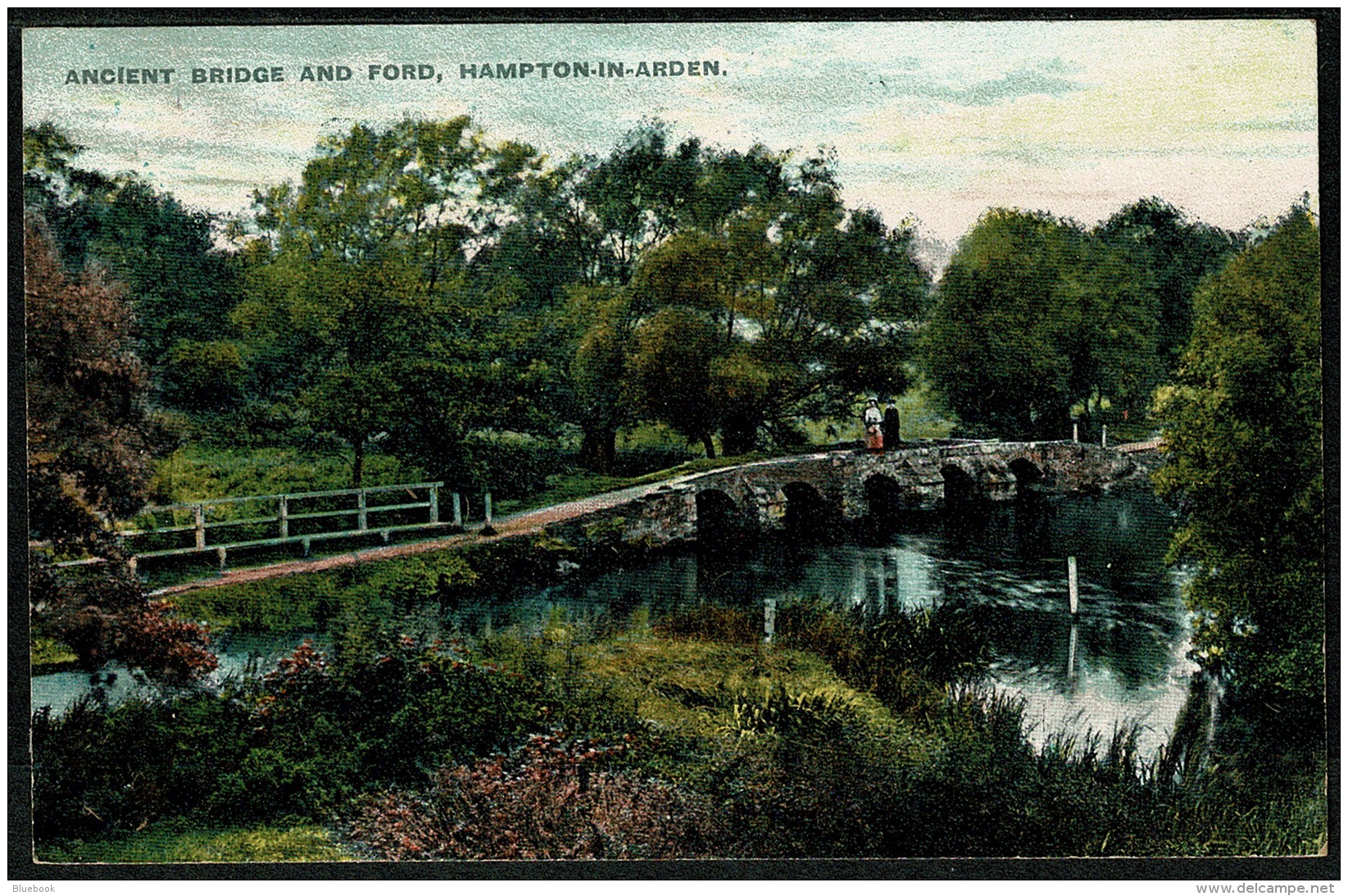 RB 1194 - Early Postcard - Ancient Bridge &amp; Ford - Hampton-in-Arden Solihull Warwickshire - Other & Unclassified