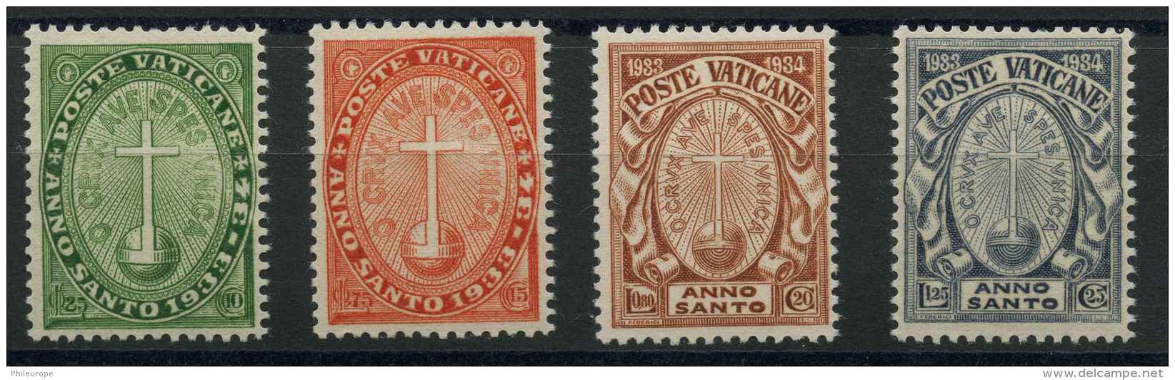 Vatican (1933) N 40 A 43 (charniere) - Neufs