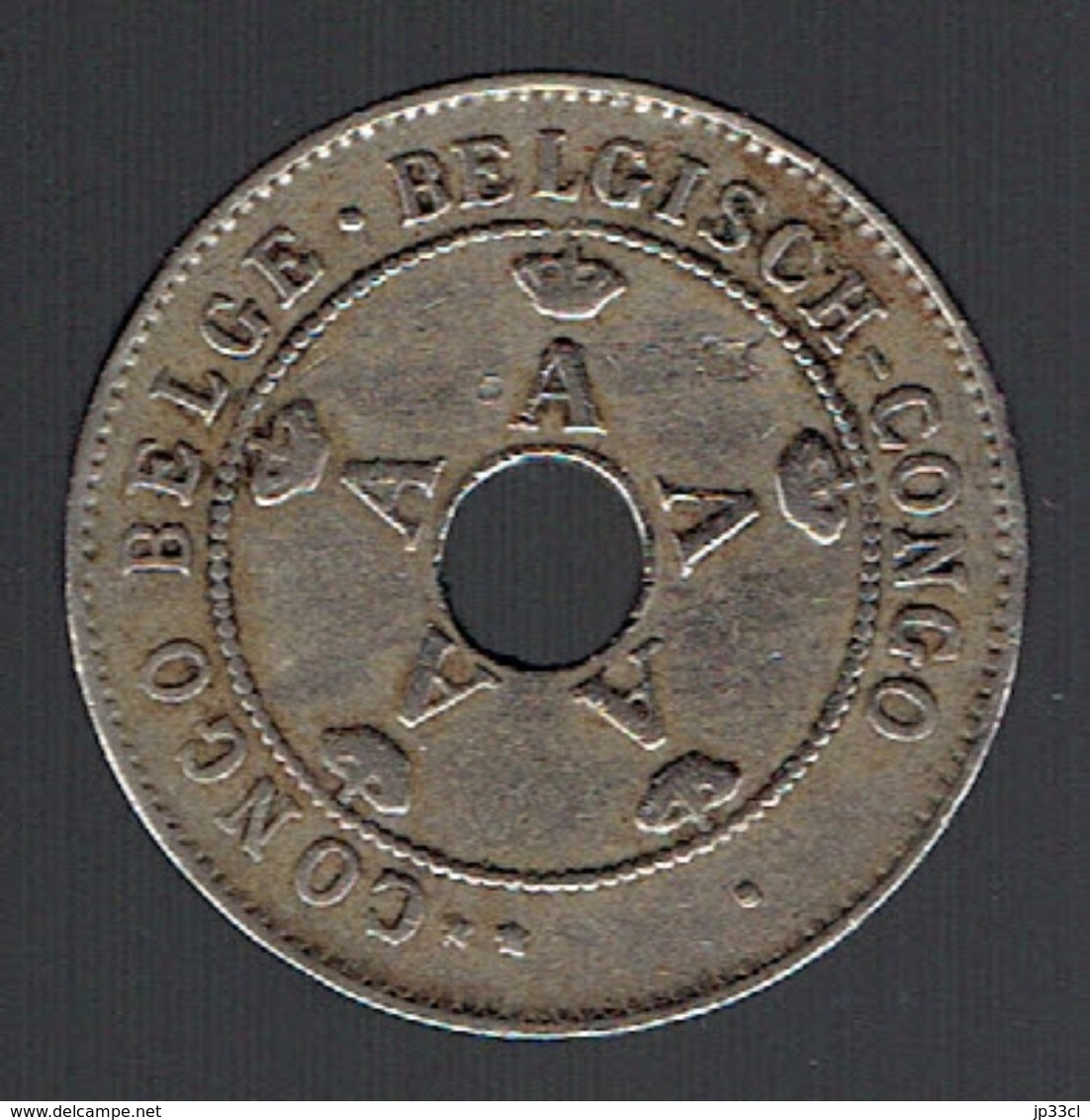 Pièce De 10 Centimes 1925 Congo Belge Belgisch Congo - 1910-1934: Albert I