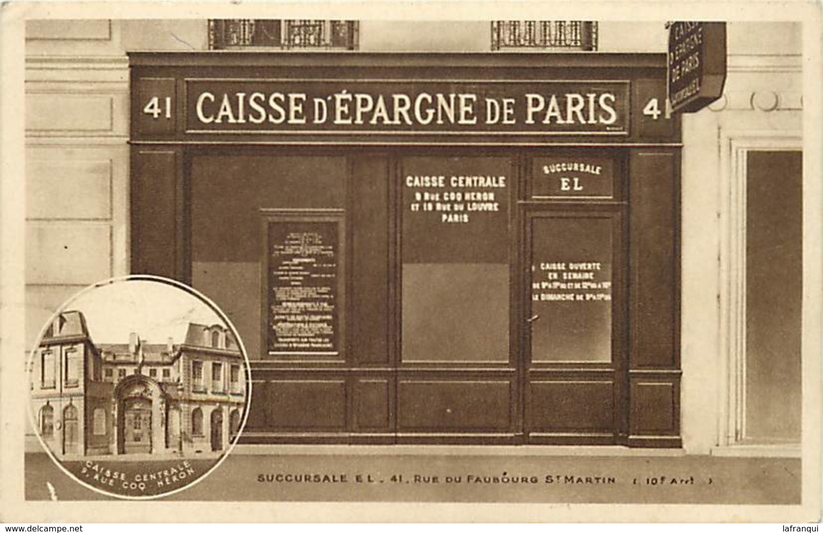 Themes Div - Ref W112- Banques - Banque - Caisse D Epargne De Paris - Carte Bon Etat - - Banques