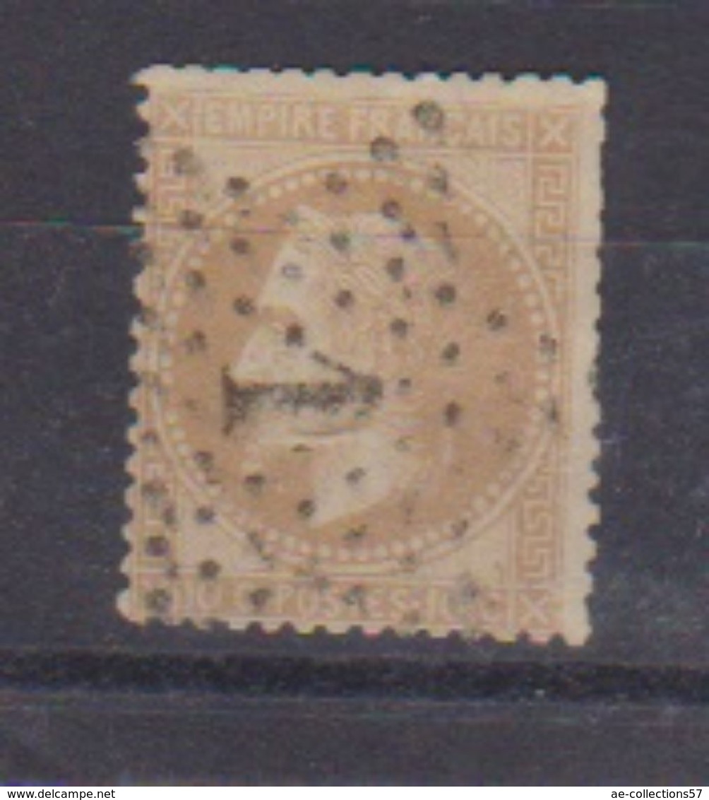 N  28 B  / 10 Centimes Bistre / Oblitéré - 1863-1870 Napoléon III. Laure