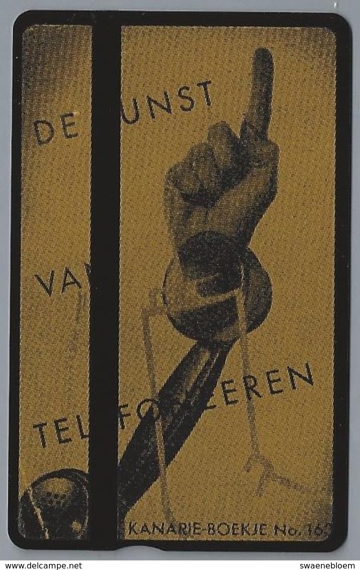 NL.- Telefoonkaart. PTT Telecom. 4 Eenheden. DE KUNST VAN TELEFONEREN. KANARIE-BOEKJE No. 163. 404B - Reclame