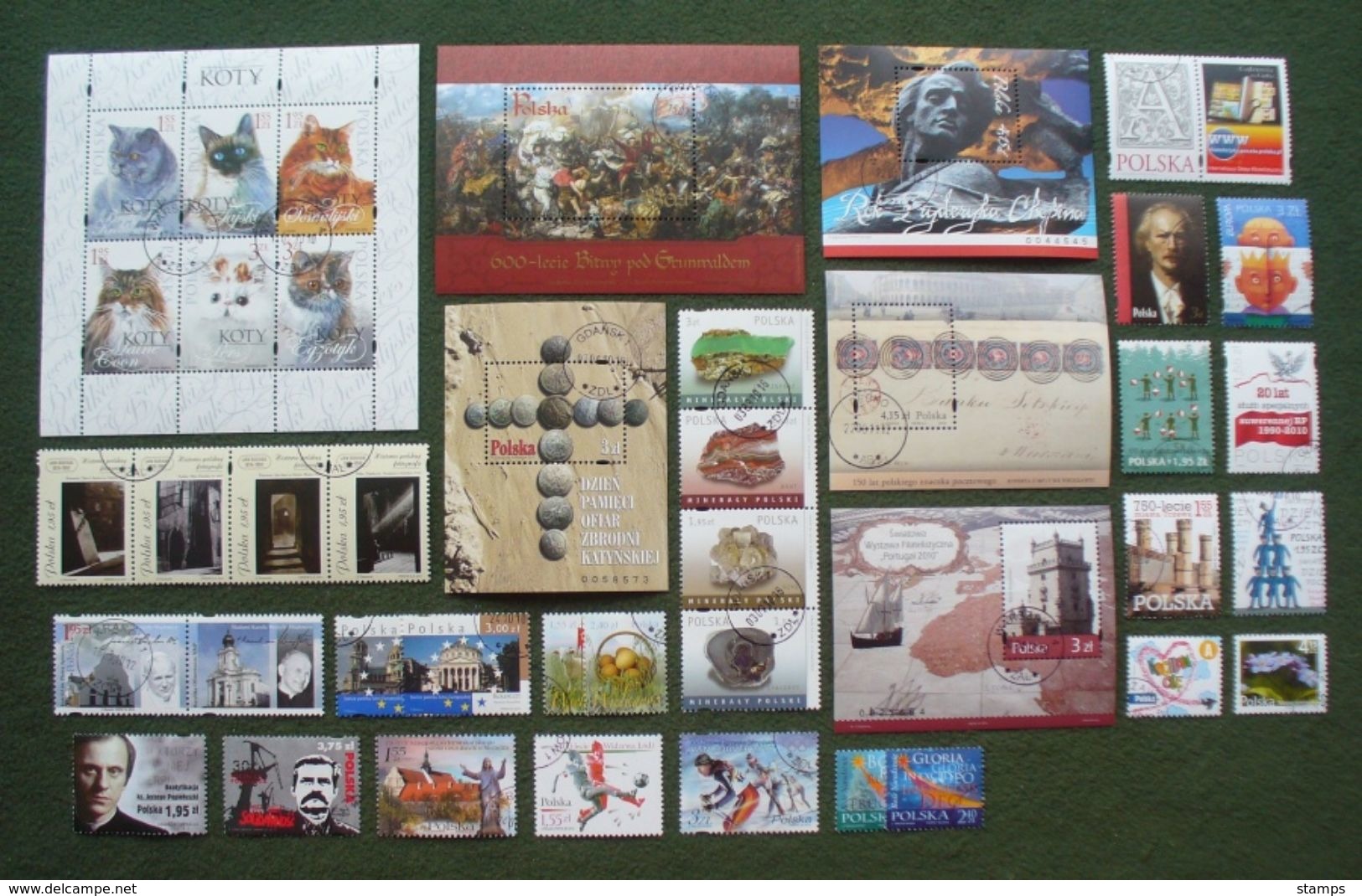 Poland 2010 - Used (o) - Almost Complete Year Set Of 29 Stamps + 6 Blocks - Nearly Full , Pologne Polonia Polen --- Ro - Annate Complete