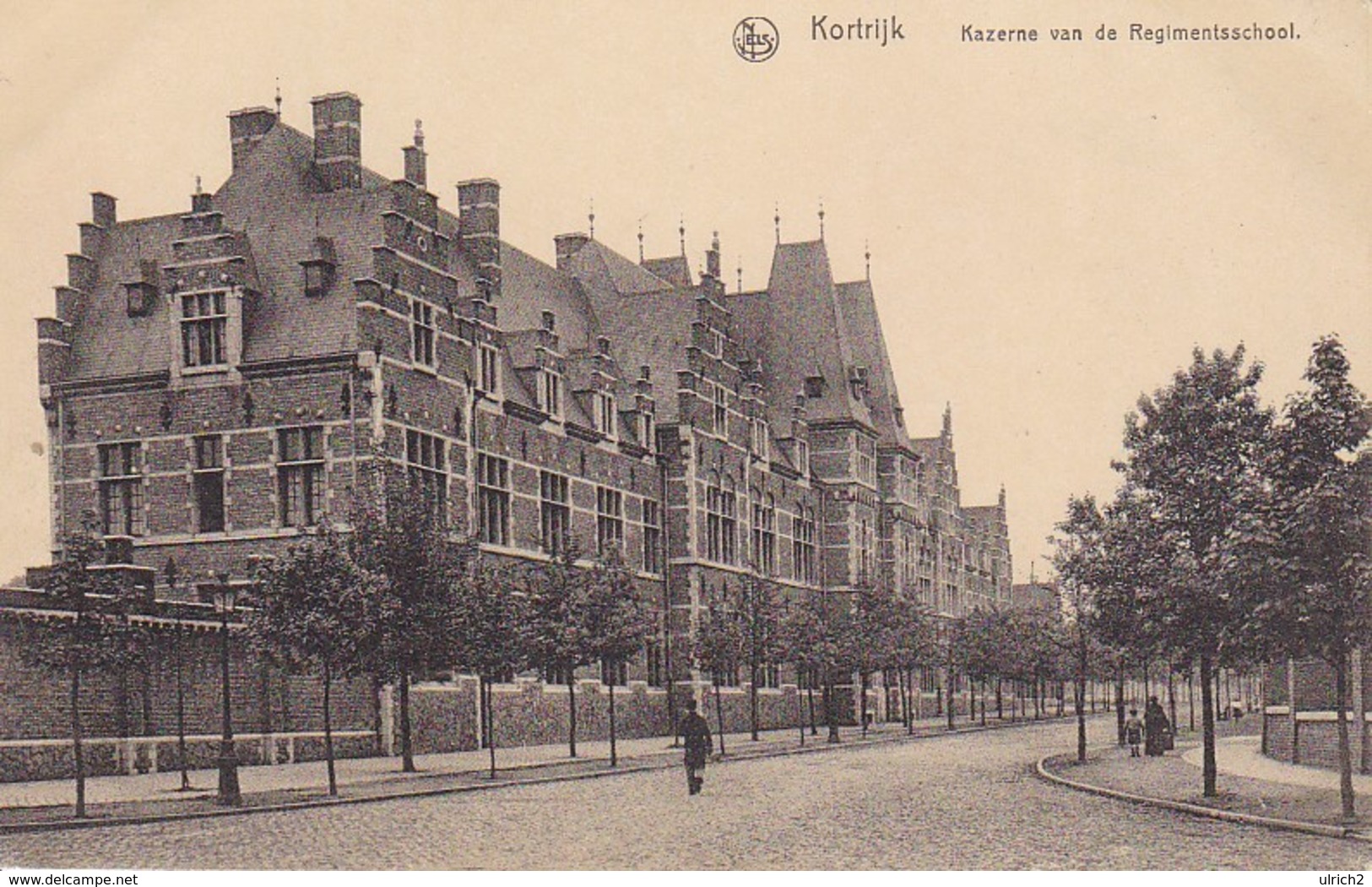 AK Kortrijk - Kazerne Van De Regimentsschool  - 1917 (33286) - Kortrijk