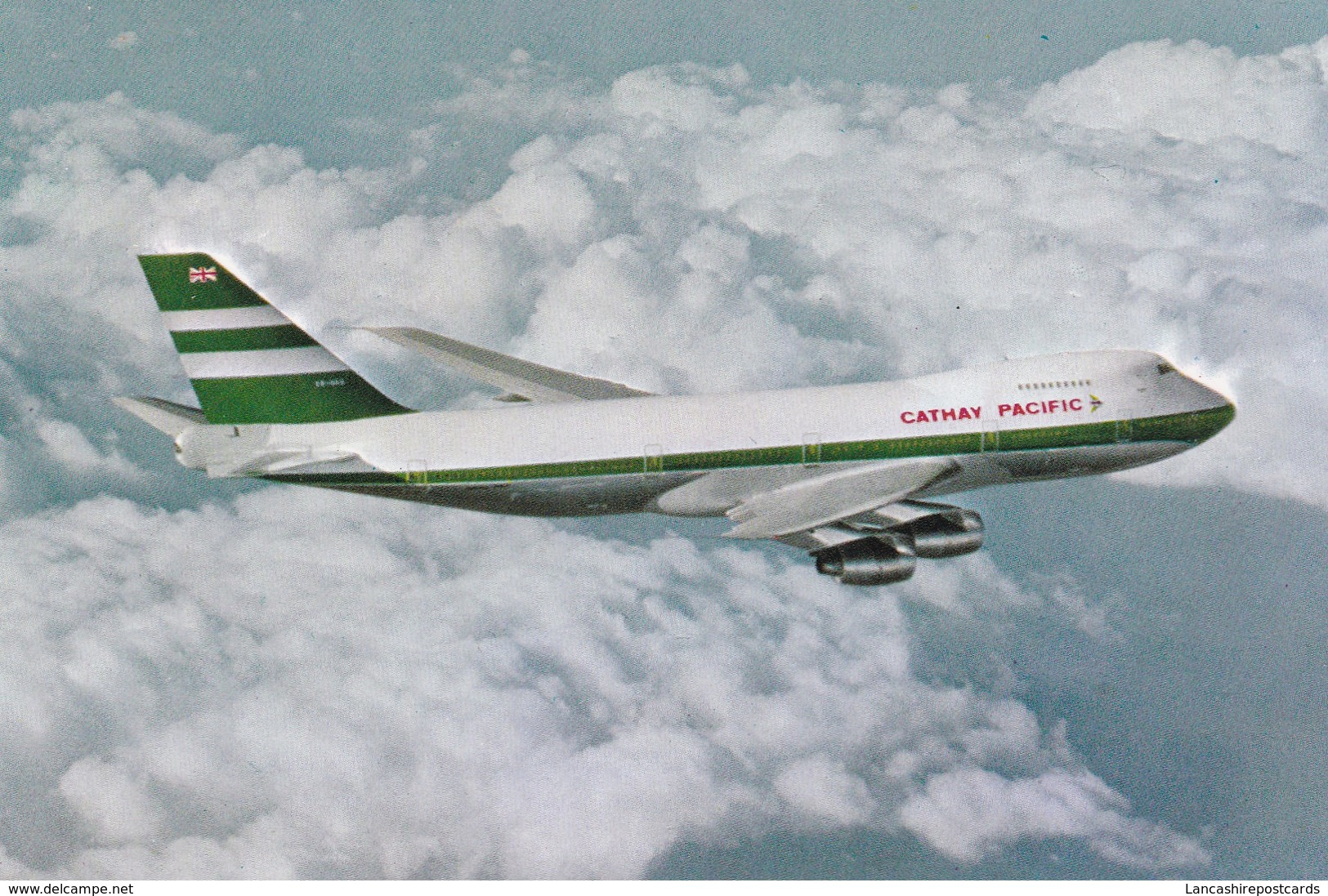 Postcard Cathay Pacific's Rolls Royce Powered Boeing 747 - 200B [ Airline Issue ]  My Ref  B22332 - 1946-....: Modern Era