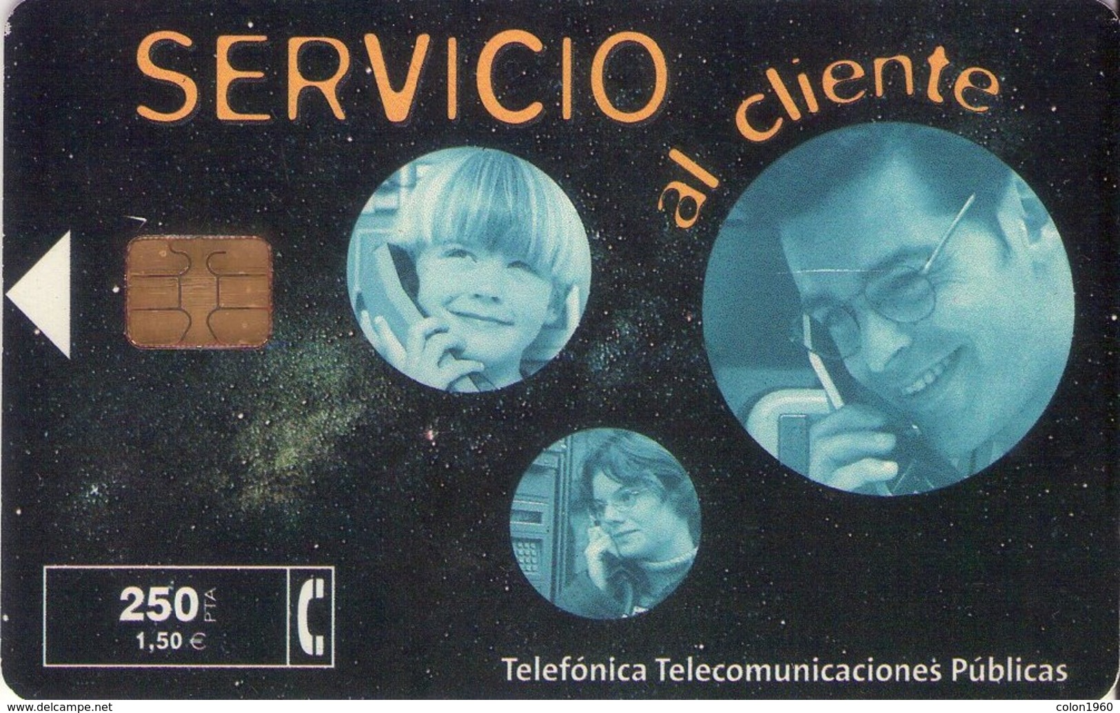 TARJETA TELEFONICA DE ESPAÑA USADA. 02.01 - TIRADA 18000 (473). SERVICIO AL CLIENTE. - Private Issues