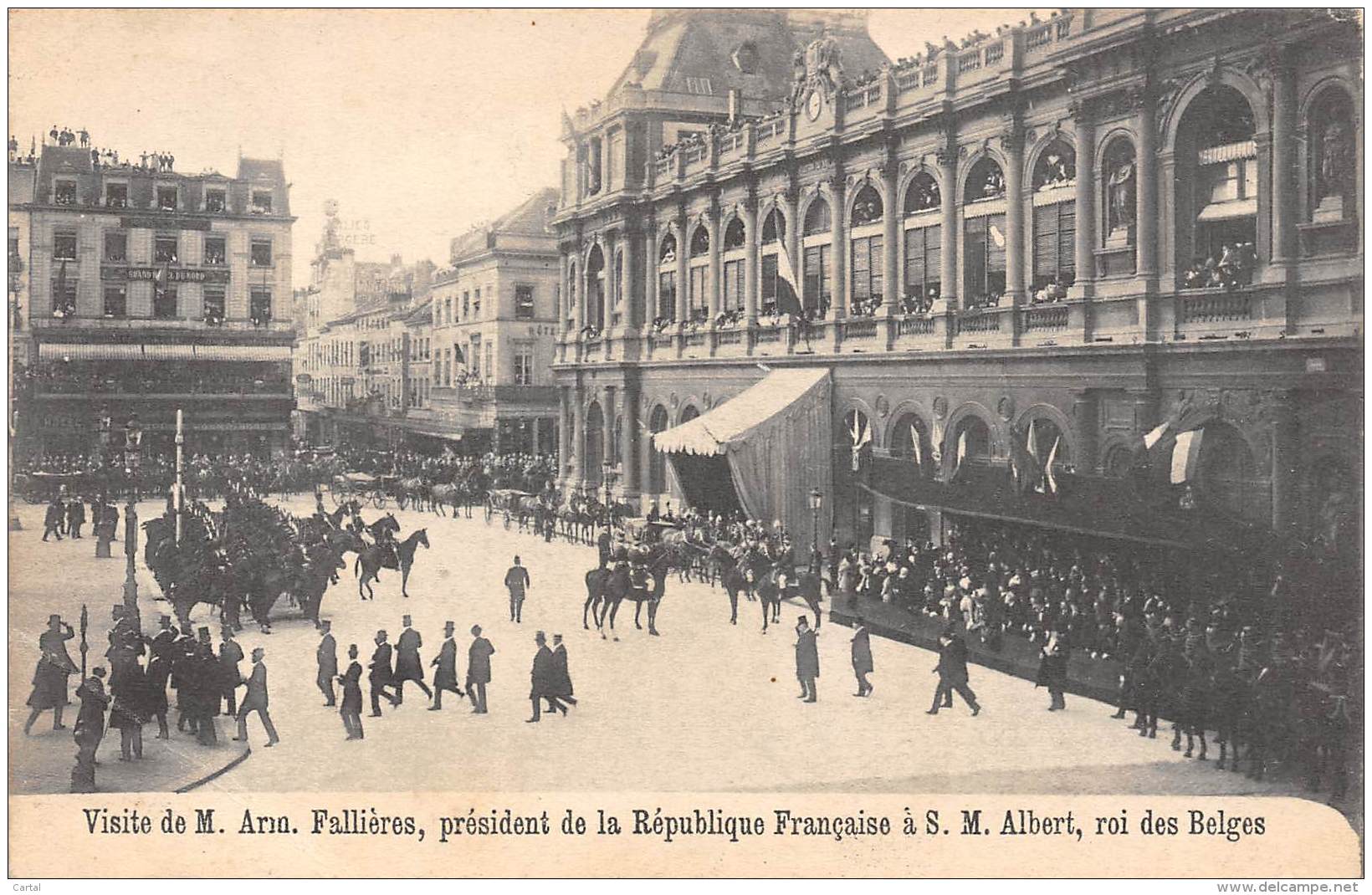 Visite De M. Arm. Fallières, Président De La République Française à S. M. Albert, Roi Des Belges - Réceptions