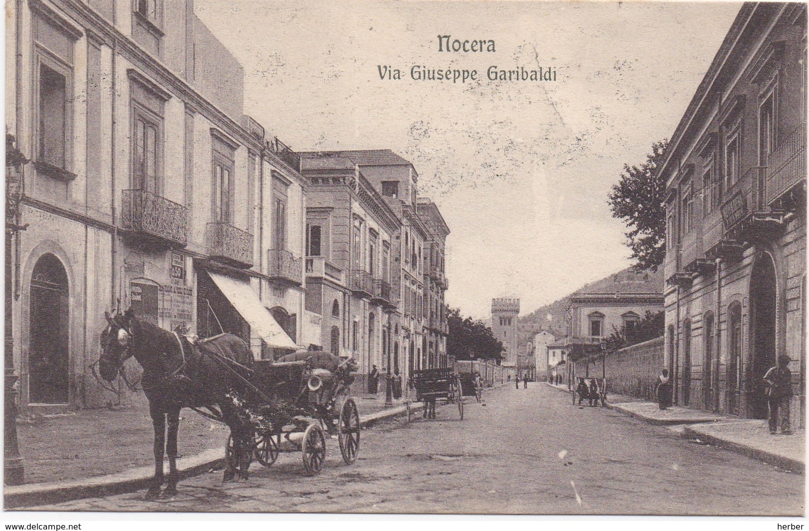 NOCERA - 1910-1920 - Via Giuseppe Garibaldi - Altri & Non Classificati