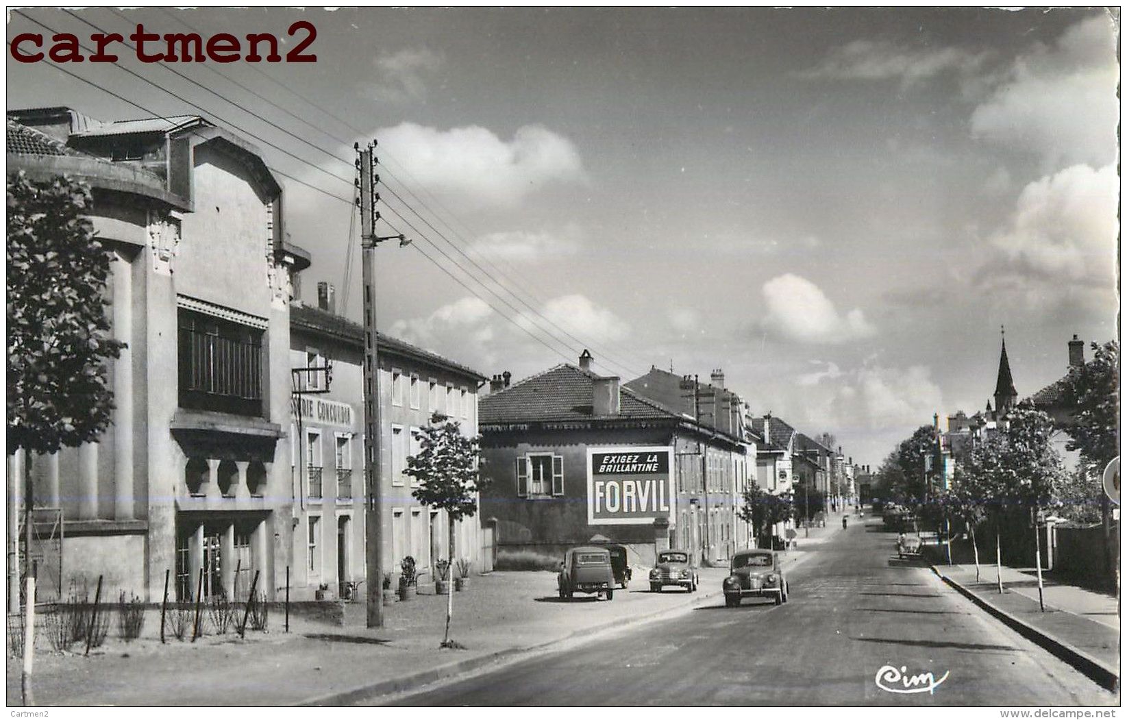 JARNY AVENUE DE LA REPUBLIQUE ET RUE GAMBETTA PUBLICITE FORVIL 54 - Jarny