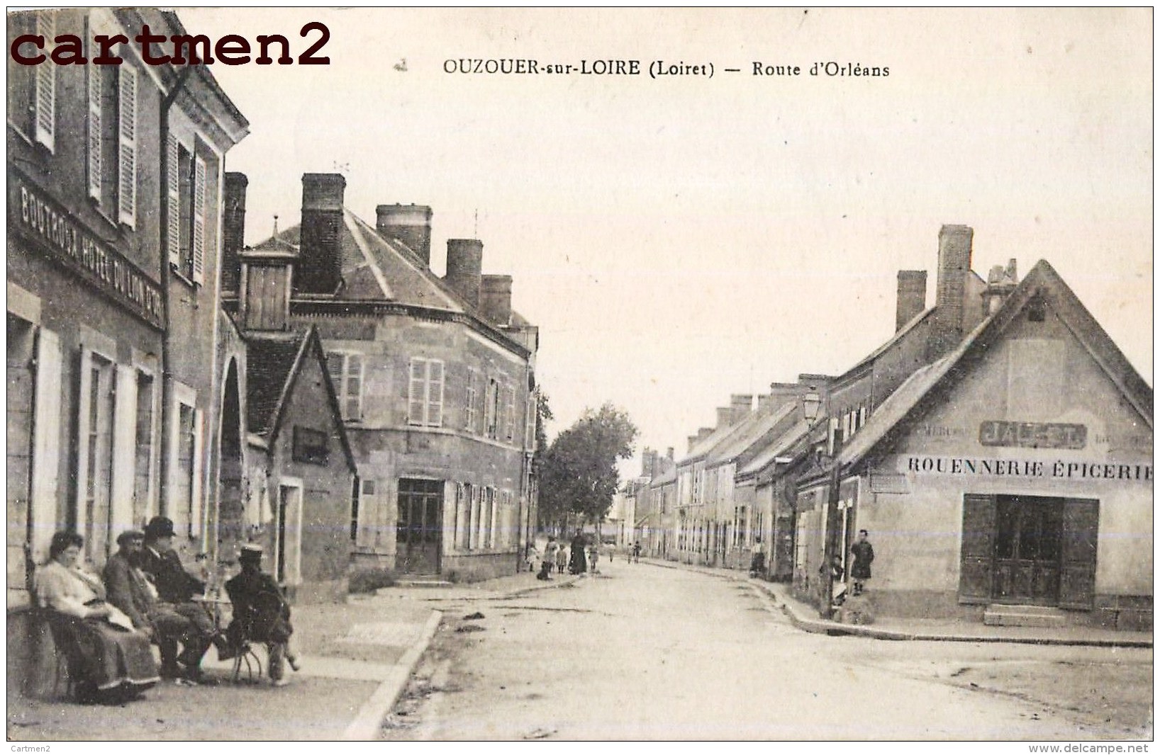 OUZOUER-SUR-LOIRE ROUTE D'ORLEANS ANIMEE 45 LOIRET - Ouzouer Sur Loire