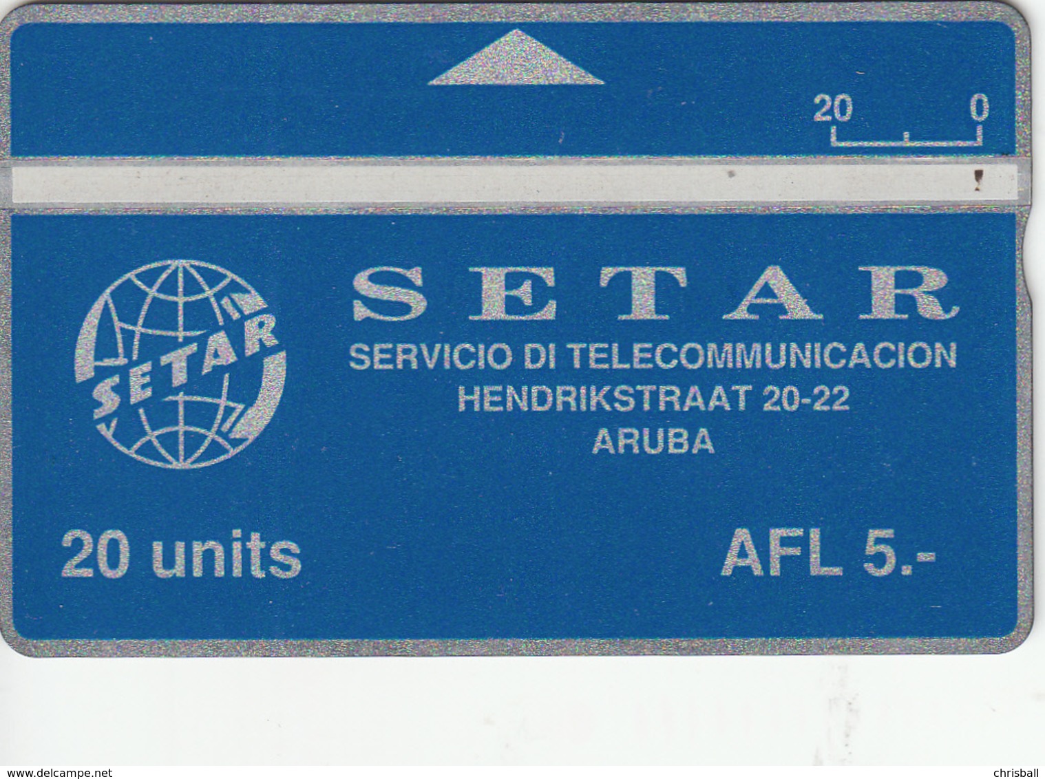 Aruba  Phonecard- SETAR Generic  - 60u - Fine Used - Aruba