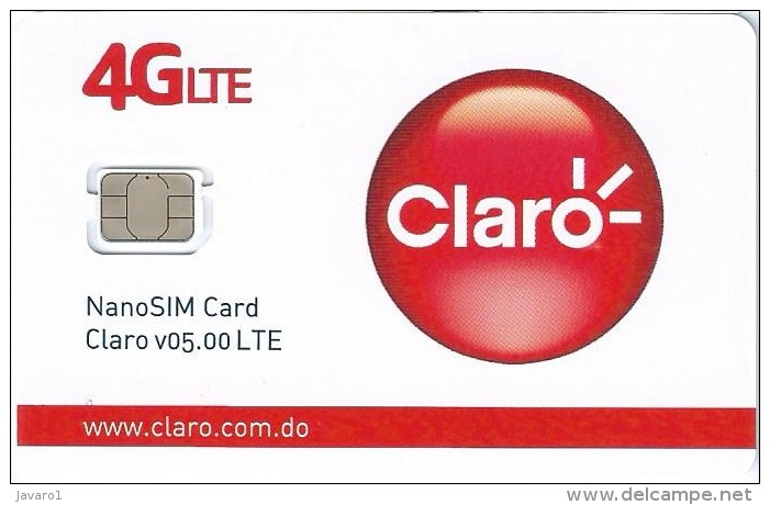 DMR-GSM : CL02 CLARO  4GLTE NanoSIM Card V05.00LTE MINT - Dominicana