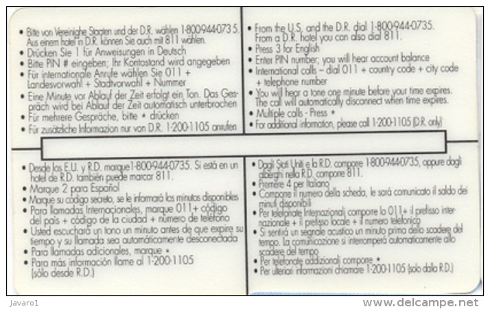 CODETEL : DMC001B 16u Comuni Card Palmtrees (DUMMY Card) MINT - Dominicaine