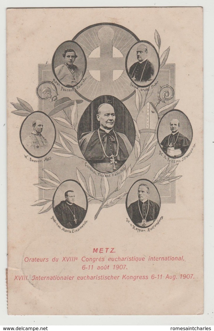 CPA METZ Orateurs Du XVIIIè Congrès Eucaristique International 6-11 Août 1907 - Metz