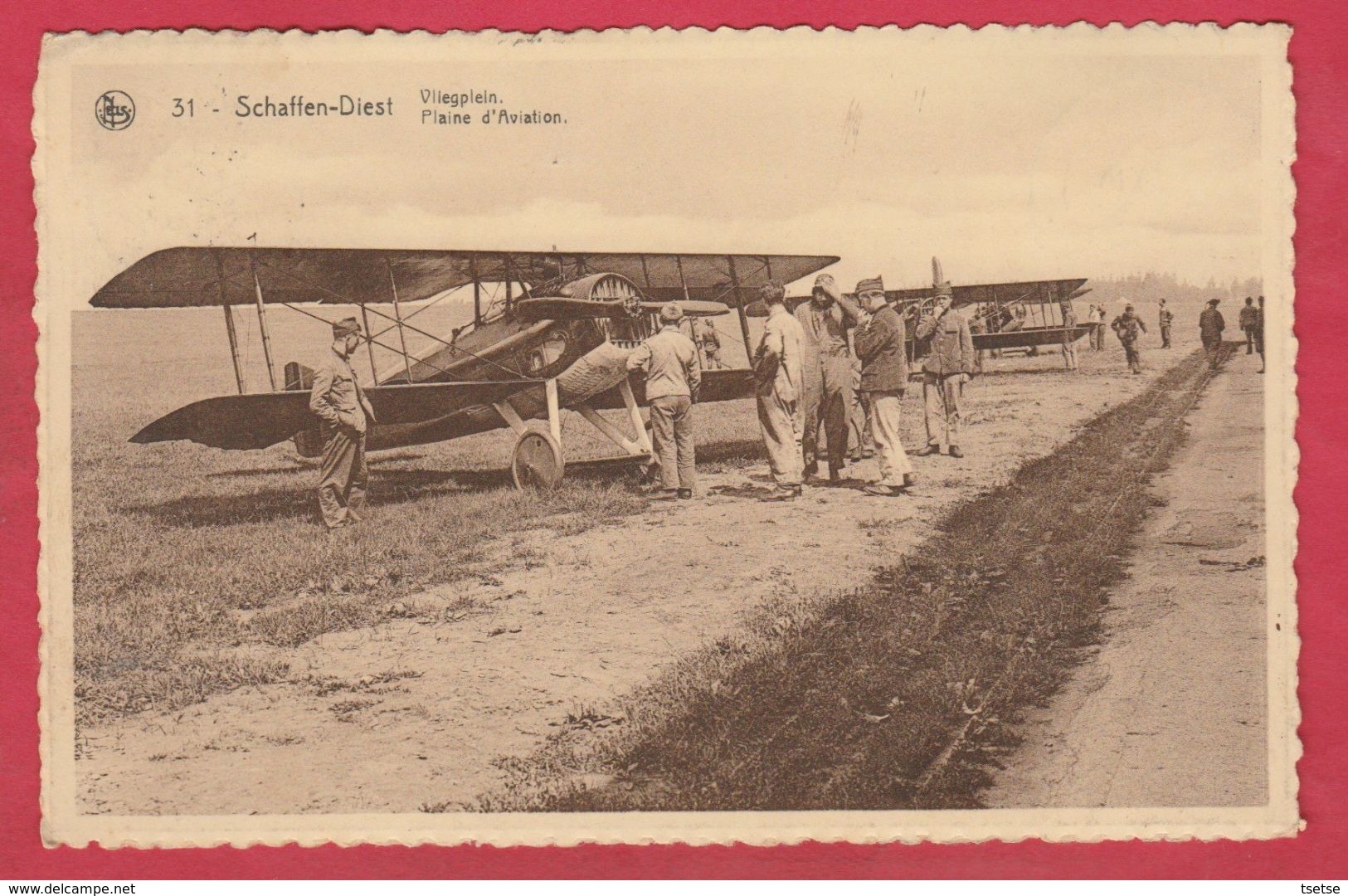 Schaffen-Diest - Vliegplein / Plaine D'Aviation - 1936 ( Verso Zien ) - Diest
