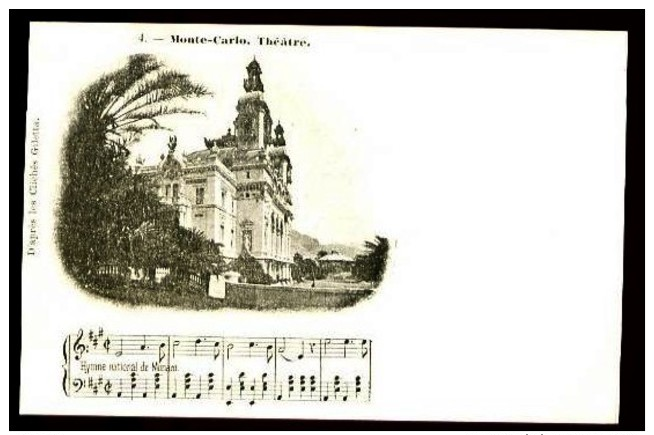 MONTE-CARLO, Théatre - 4 - (Beau Plan Avec Kiosque à Musique) - CP Pionnière, Vers 1900. - Opéra & Théâtre