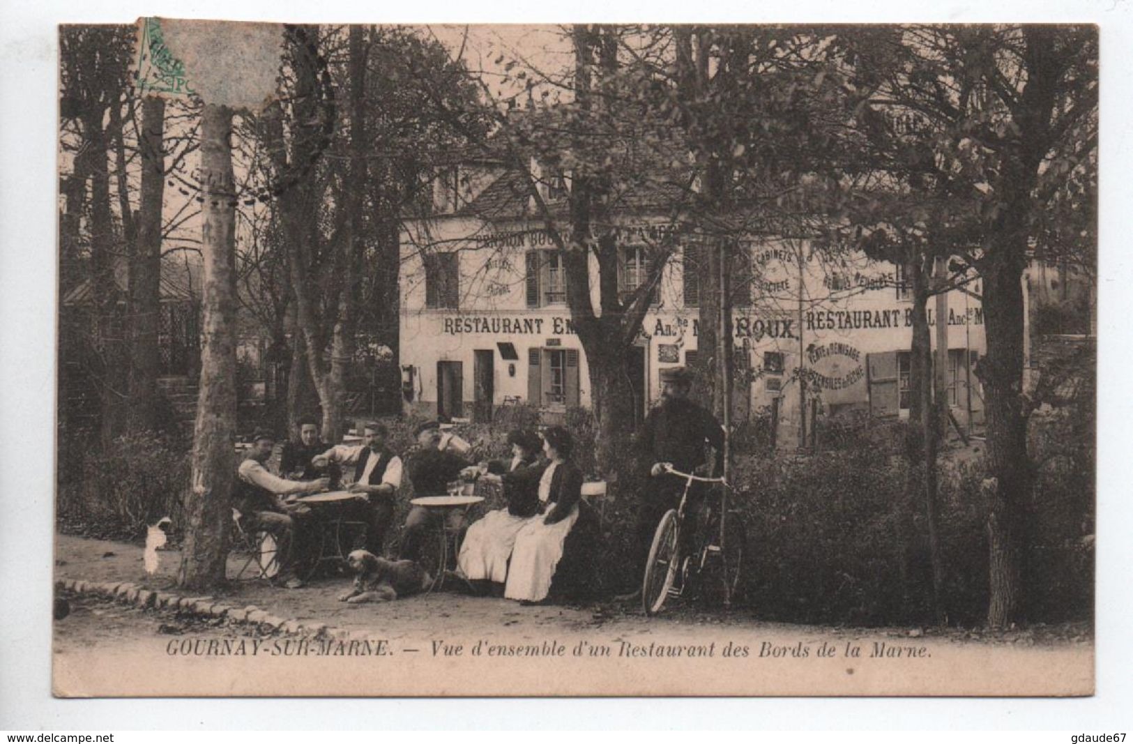 GOURNAY SUR MARNE (93) - VUE D'ENSEMBLE D'UN RESTAURANT DES BORDS DE LA MARNE - Gournay Sur Marne