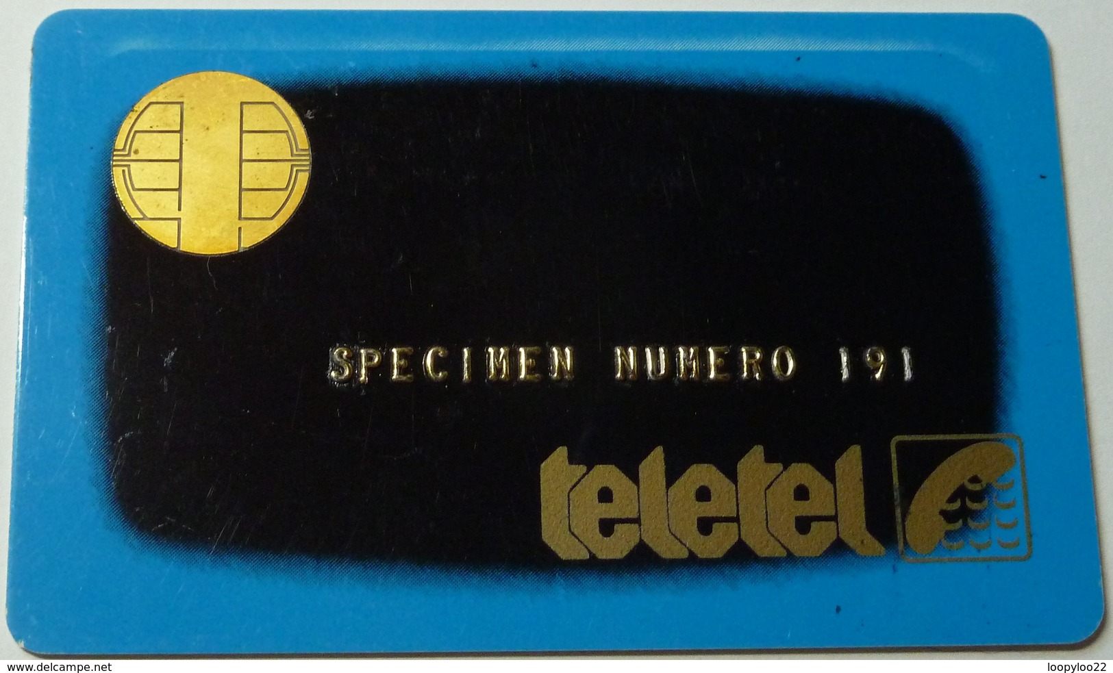 FRANCE - Bull Chip - Teletel - Smart Card Specimen 191 - Blue - R - Sonstige & Ohne Zuordnung
