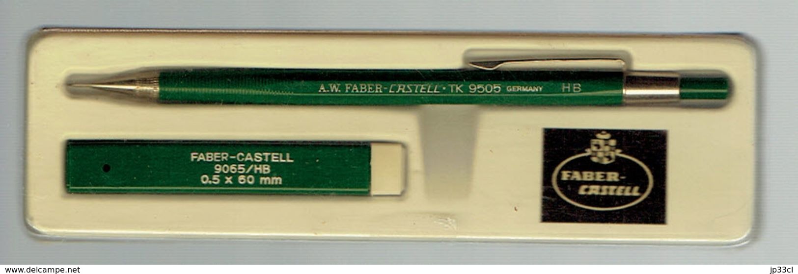 Ancien Porte-mine Faber Castell TK 9505 (avec étui à Mines) - Stylos