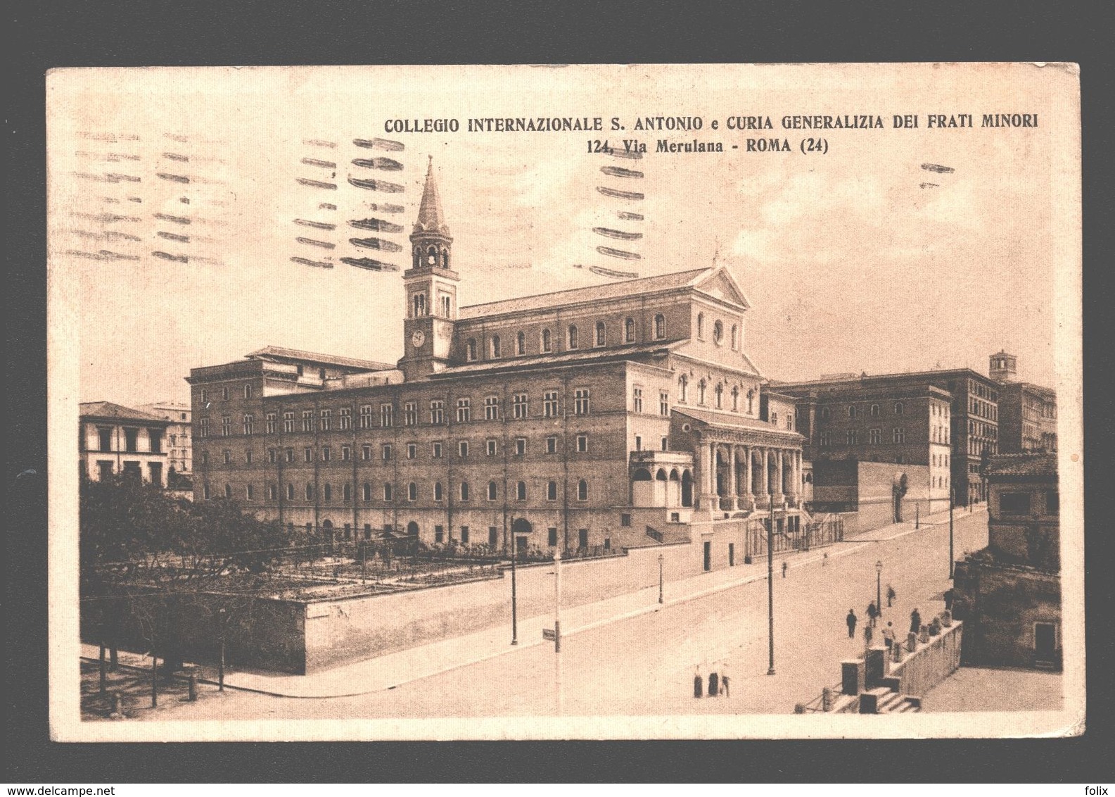 Roma - Collegio Internazionale S. Antonio E Curia Generalizia Dei Frati Minori - Via Merculana - 1930 - Unterricht, Schulen Und Universitäten