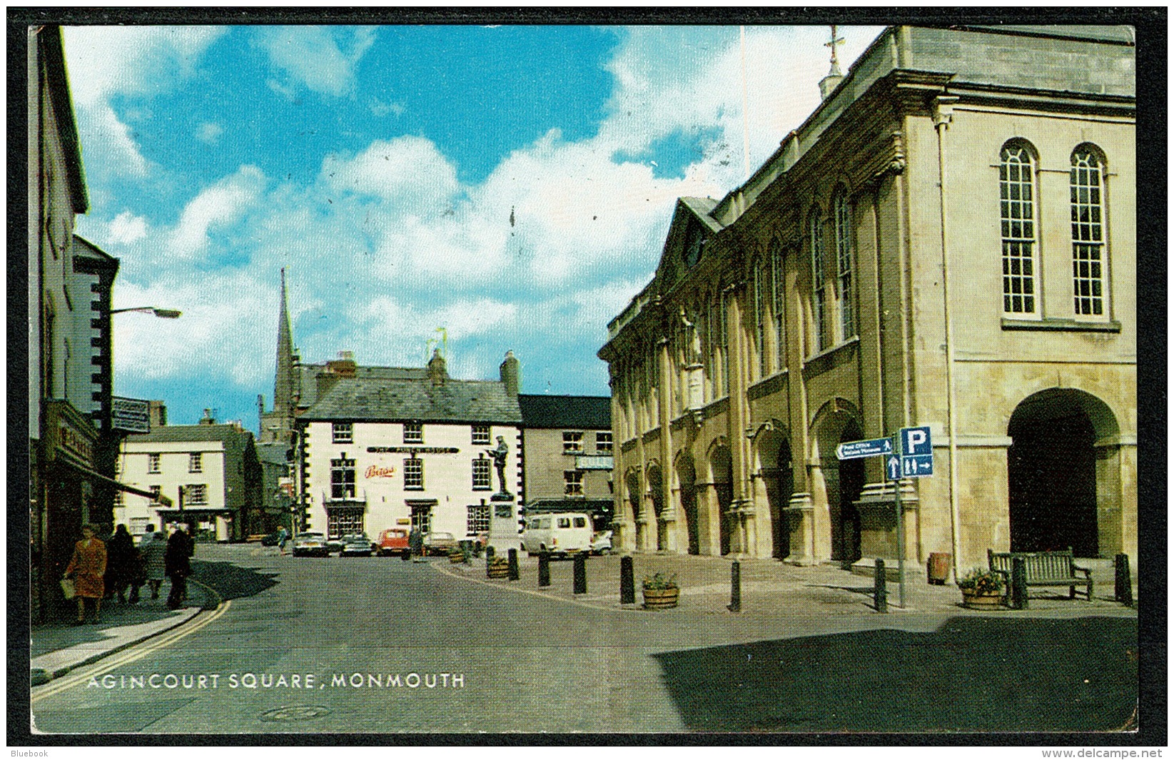 RB 1195 - 1983 J. Salmon Postcard - Cars At Agincourt Square Monmouth Wales - Monmouthshire