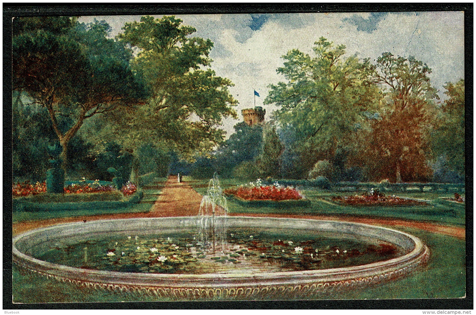 RB 1195 - J. Salmon Postcard - Terrace Garden - Warwick Castle Warwickshire - Warwick