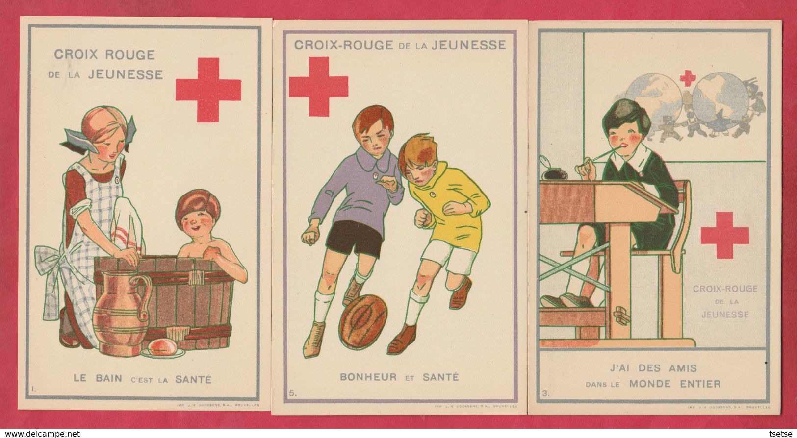 Croix-Rouge / Red Cross - 5 Cartes Postales ( Voir Verso  / See Always Reverse ) - Croce Rossa