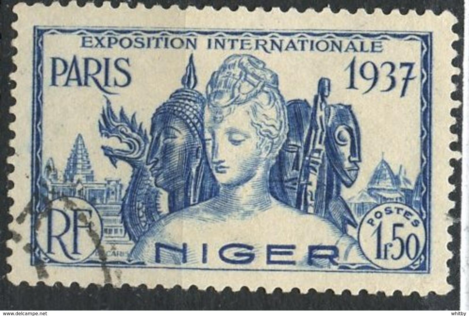 Niger 1937 1.50f Paris Exposition Issue #80 - Used Stamps