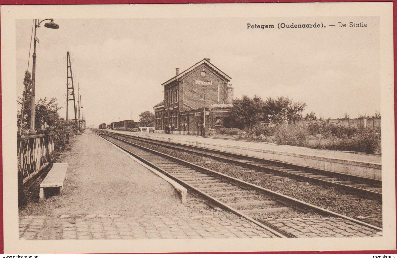 Petegem Oudenaarde De Statie Station La Gare (In Zeer Goede Staat) - Oudenaarde