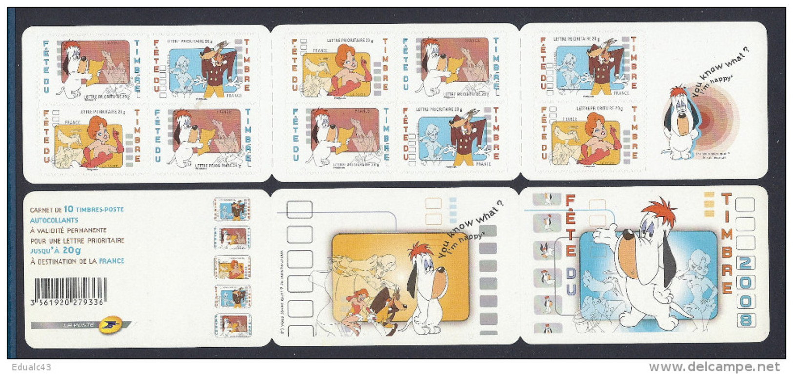 2008 Carnet Adhésif Fête Du Timbre TEX AVERY -BC 160 Ou BC 4149- NEUF LUXE ** NON Plié - Commémoratifs