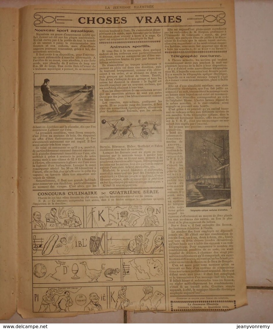 La Jeunesse Illustrée. N° 933. 21 Août 1921. - Jeunesse Illustrée, La