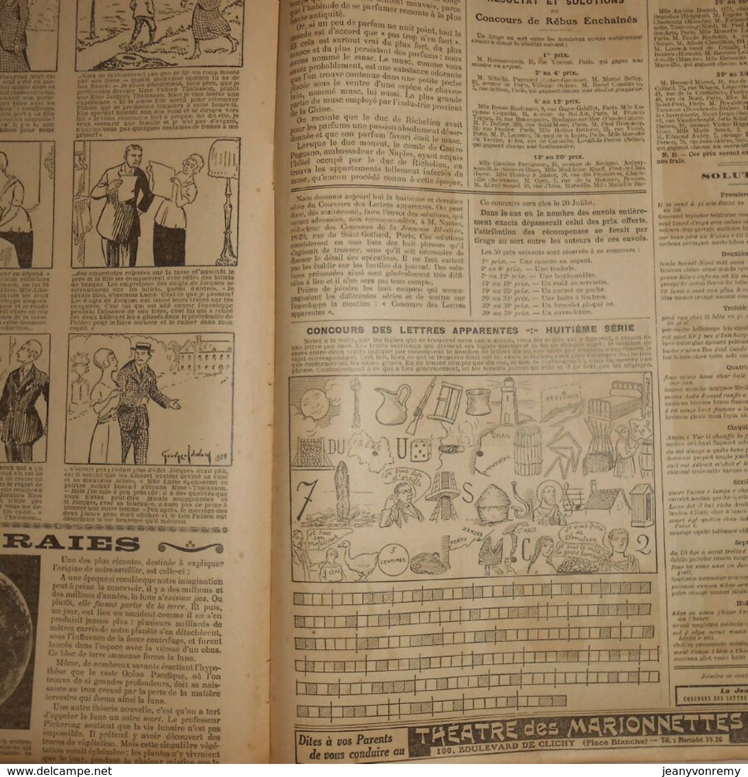 La Jeunesse Illustrée. N° 927. 10 Juillet 1921. - Jeunesse Illustrée, La