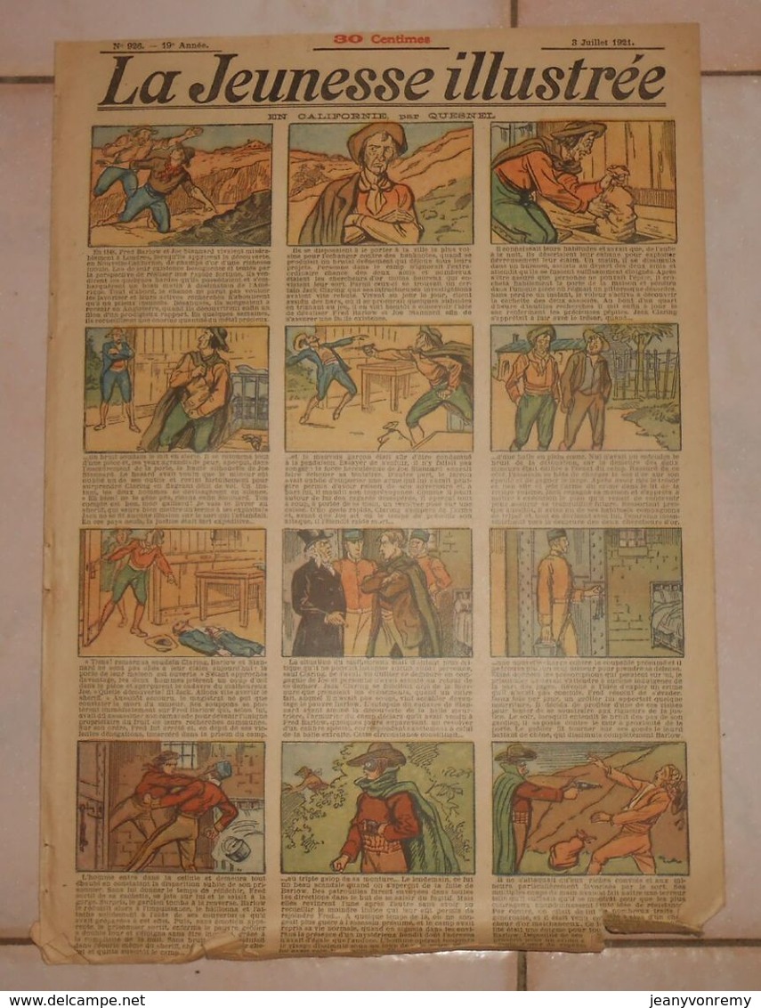 La Jeunesse Illustrée. N° 926. 3 Juillet 1921. - Jeunesse Illustrée, La